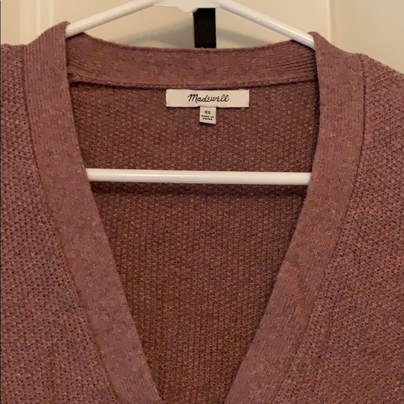 Madewell Textured V Neck Cardigan - Picture 5 of 8